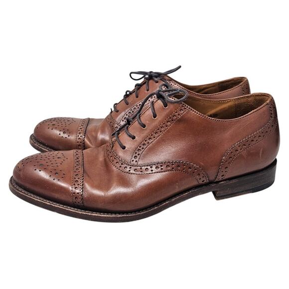 J.Crew 10.5 Ludlow Semi-brogue Oxfords Brown Leather Classic Career Dress main image 5